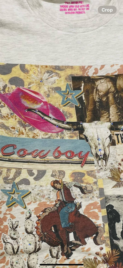 Cowboy Collage Tee