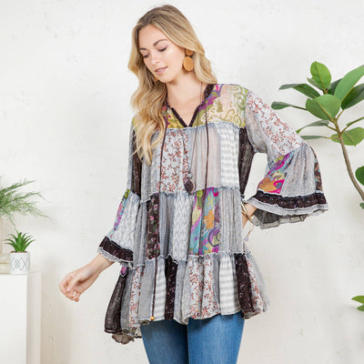 Chic Patchwork Top
