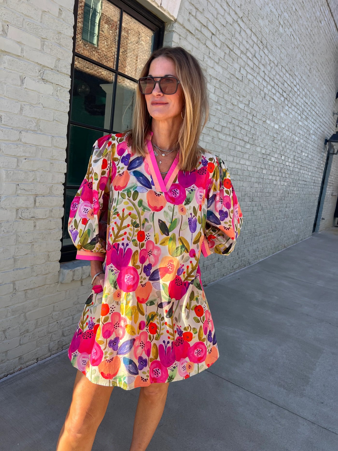 Floral Pink Dress