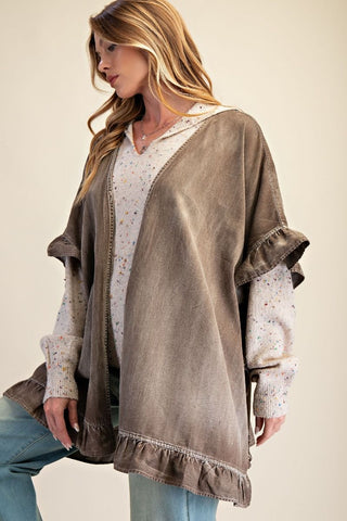 Star Patch Chambray Duster