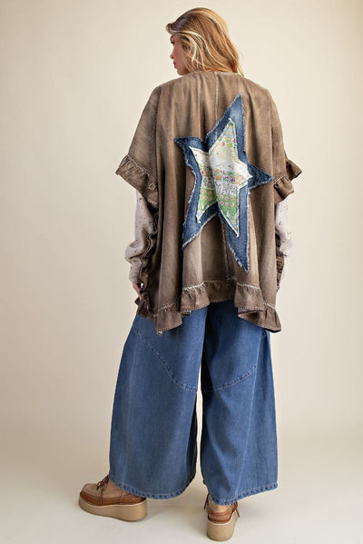 Star Patch Chambray Duster