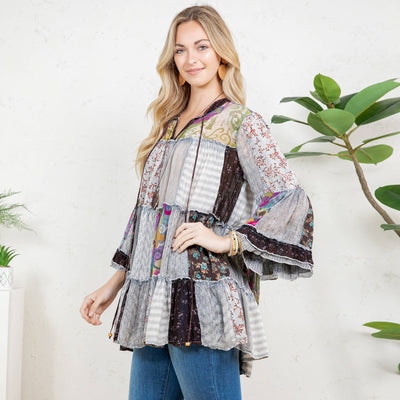 Chic Patchwork Top