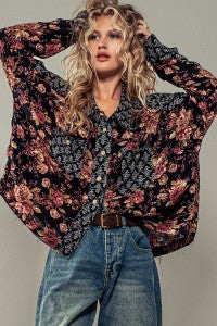 Floral Illusion Printed Shirt