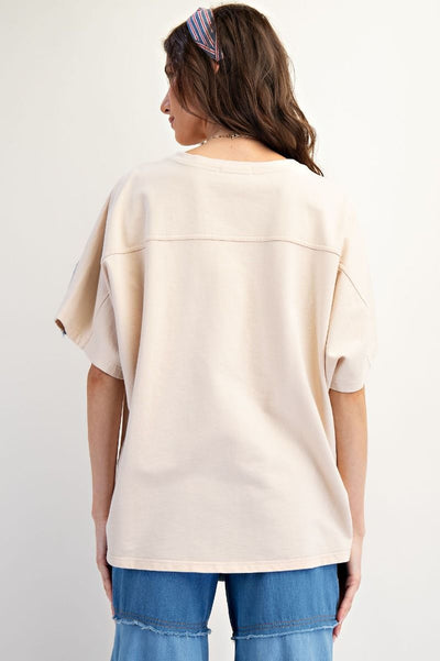 Heart Patch Knit Top