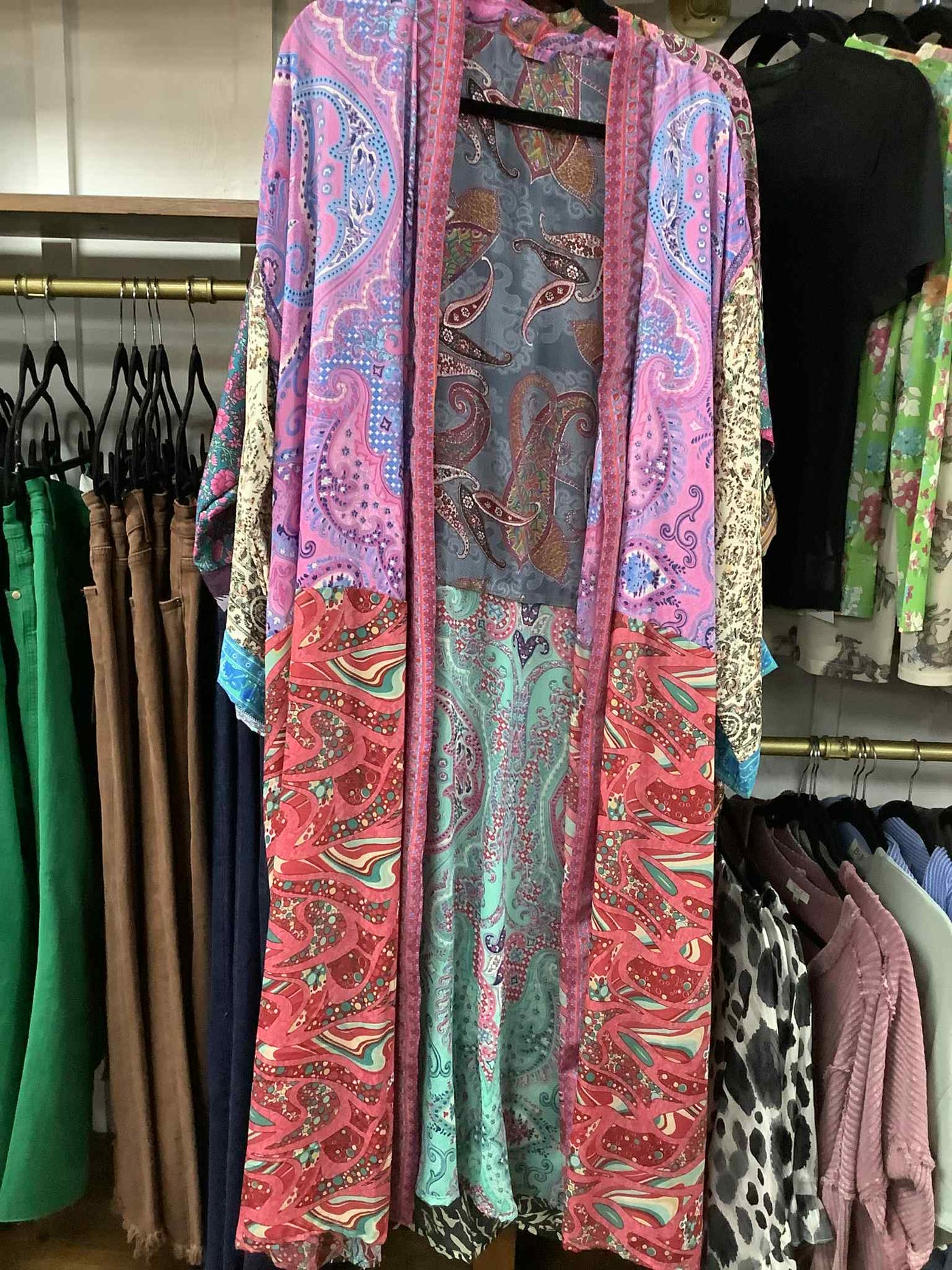 Plus Size Long Kimono Robe