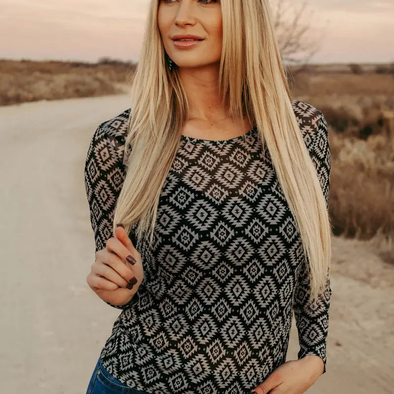 Patterned Mesh Top