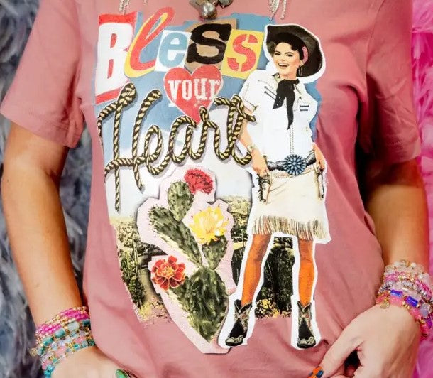 V-Neck Bless Your Heart Tee