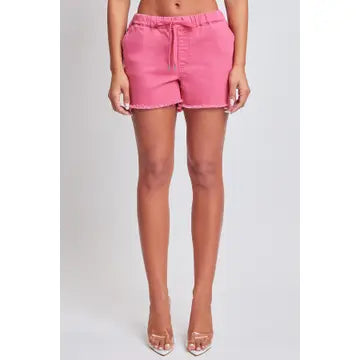 Frayed Hem Pull-on shorts