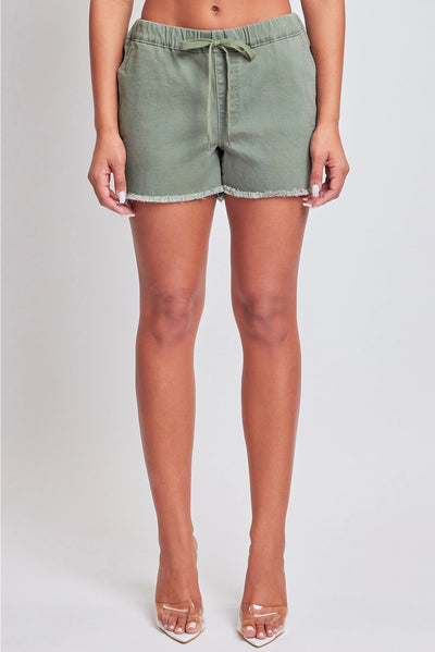 Frayed Hem Pull-on shorts