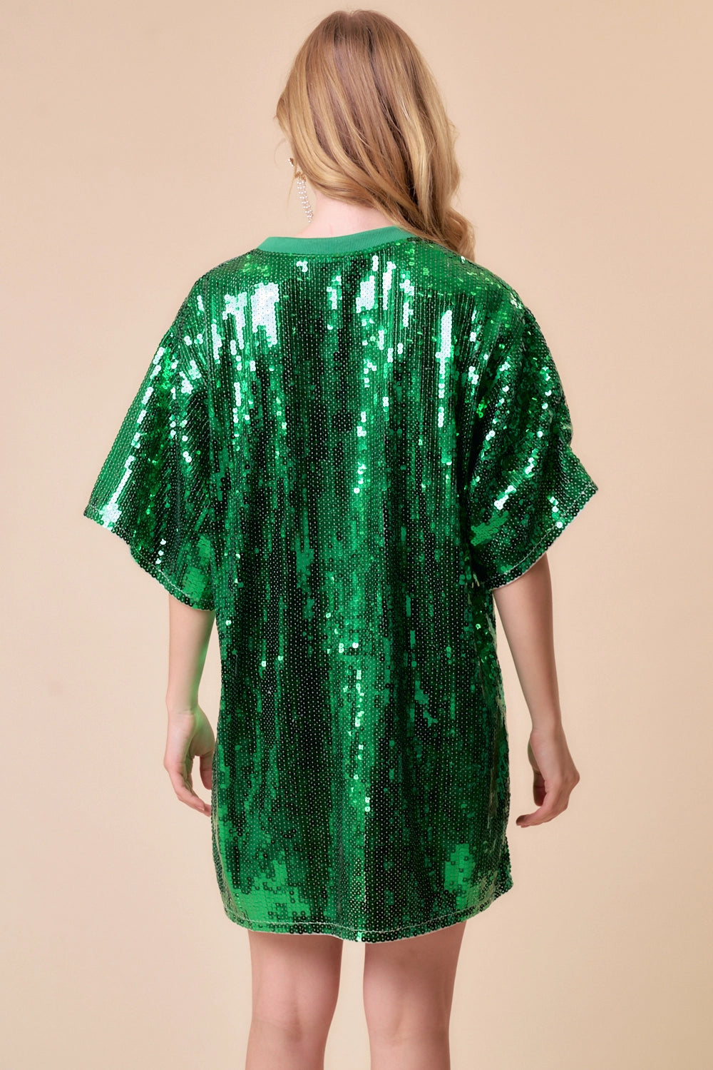 Green Santa Baby Sequin Tunic