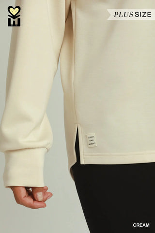 Drop Shoulder Detailed Back Top