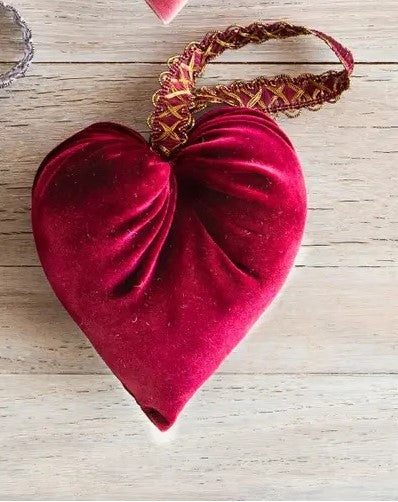 Handmade Velvet Hearts