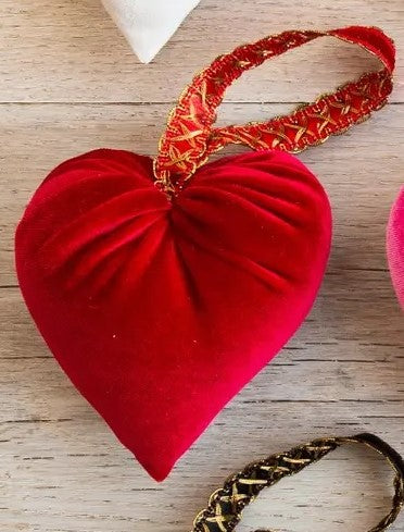 Handmade Velvet Hearts