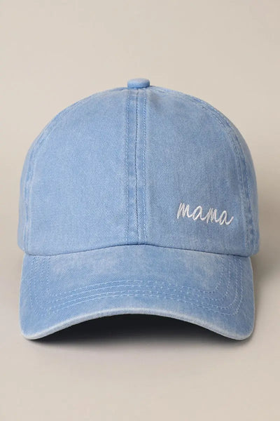 Mama Embroidery Baseball Cap