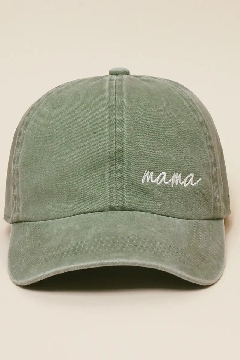 Mama Embroidery Baseball Cap