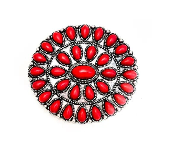 Red Cluster Pin