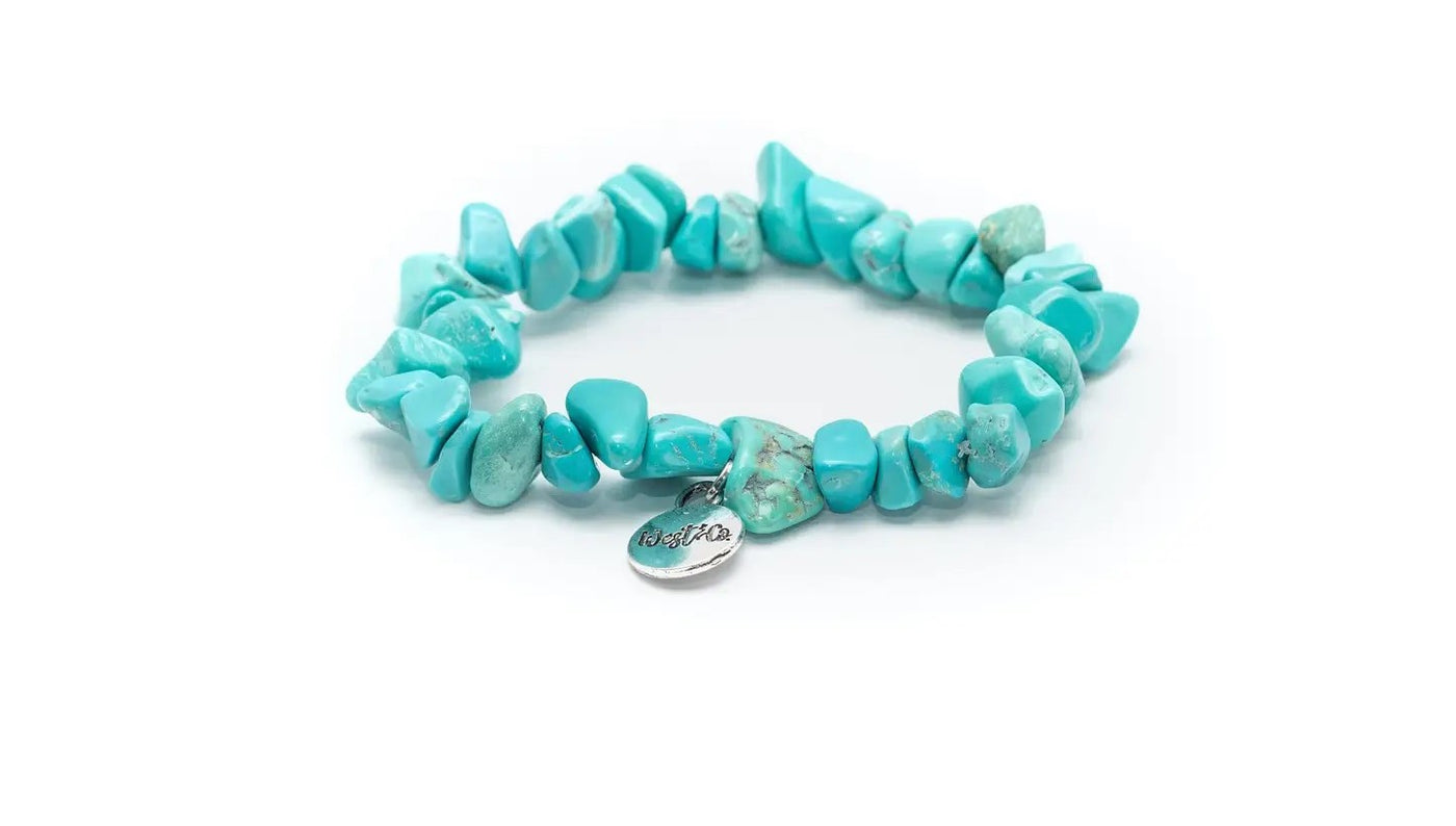 Turquoise Stone Stretch Bracelet